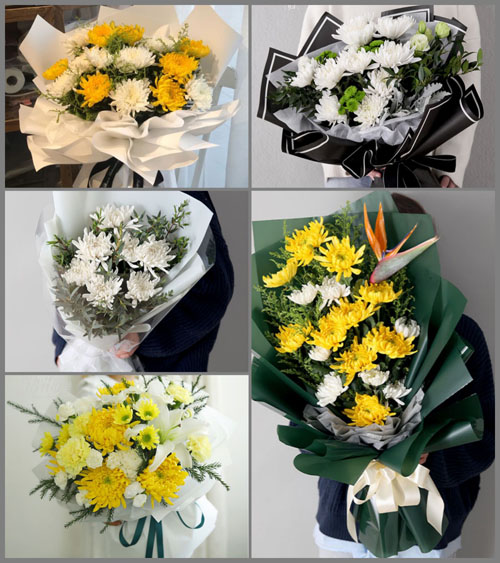 四川乐山峨眉山市普兴乡白事花束代送